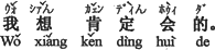 中国語:間違いなくなると思う。