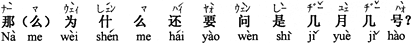 中国語:それなら、どうしてまた何月何日と聞くのですか。