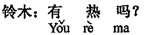 中国語:熱はありますか。